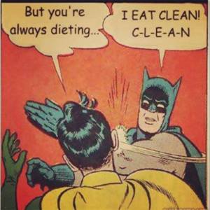 clean eating, batman