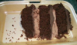 chocolate cake, Farmer's Market, present