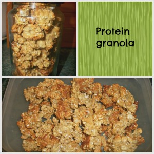 Protein granola, oats, 