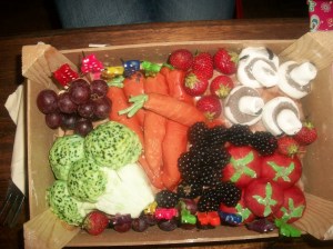 birthday cake, veg box, healthy cake